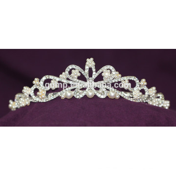 Rabatt Neue Hochzeit Kristall Tiara Rhinestone Perle Krone